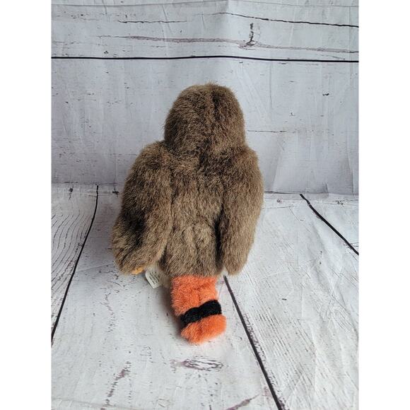 K & M International Hawk Red Tailed Plush Bird Stuffed Toy Audubon 6" No Sound - Picture 4 of 7